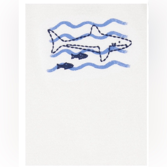 Carter's Child of Mine Blue/White Baby Boy Cardigan 3 Pc Outfit - Picture 3 of 8